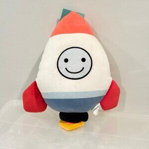 NWT Rocketship Rocket Space Kids Baby Throw Pillow
